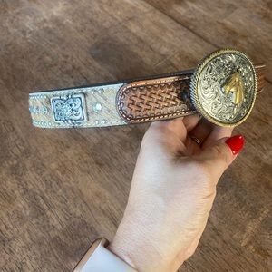 Nocona Kids Size 26 Rhinestone Belt